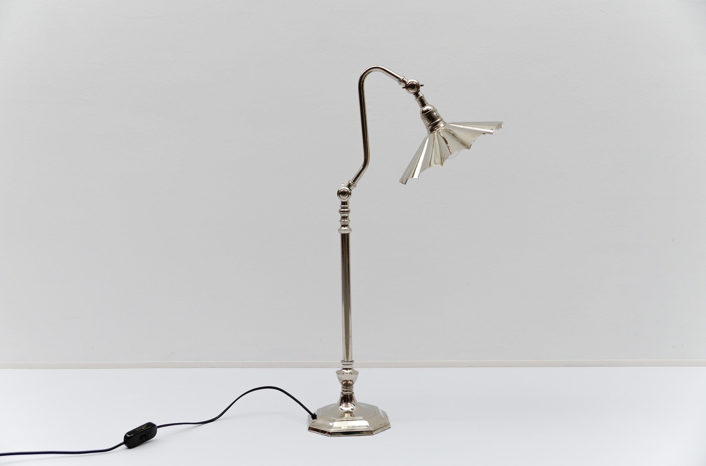 Lámpara de Sobremesa Ajustable Cromo, 1970 Moderna de mediados de siglo

Altura 55-68cm