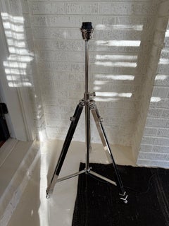 Chrome Adjustable Tripod Lamp