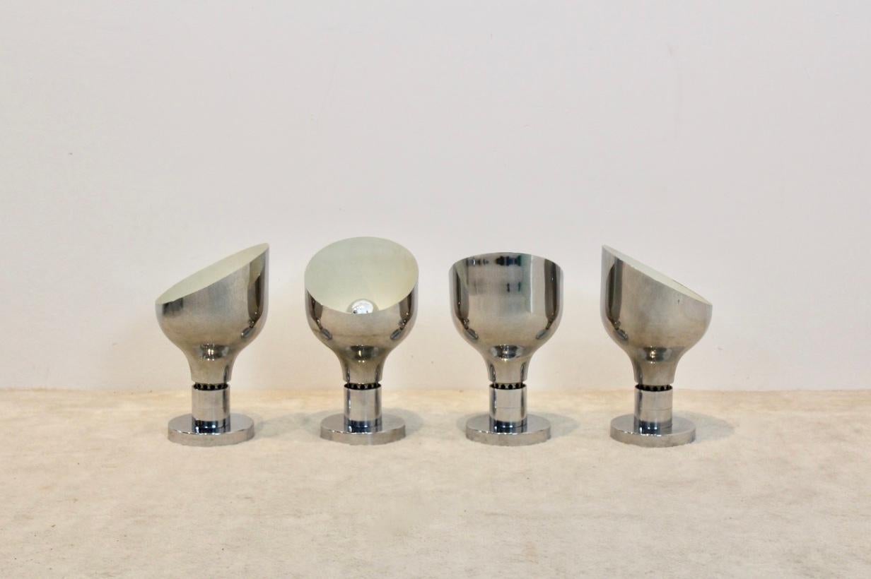 Chrome AM/AS Series Ceiling Spotlight by Franco Albini, Helg, Piva for Sirrah For Sale 3