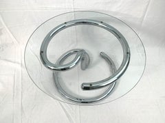 Chrome Anaconda Side Table by Paul Tuttle, 1970s