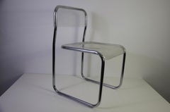 Chrome and Acrylic Glass Chair, 1970s, Germany