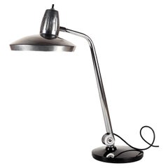 Chrome and Aluminium Fase desk lamp Modelos patentados Madrid Espana