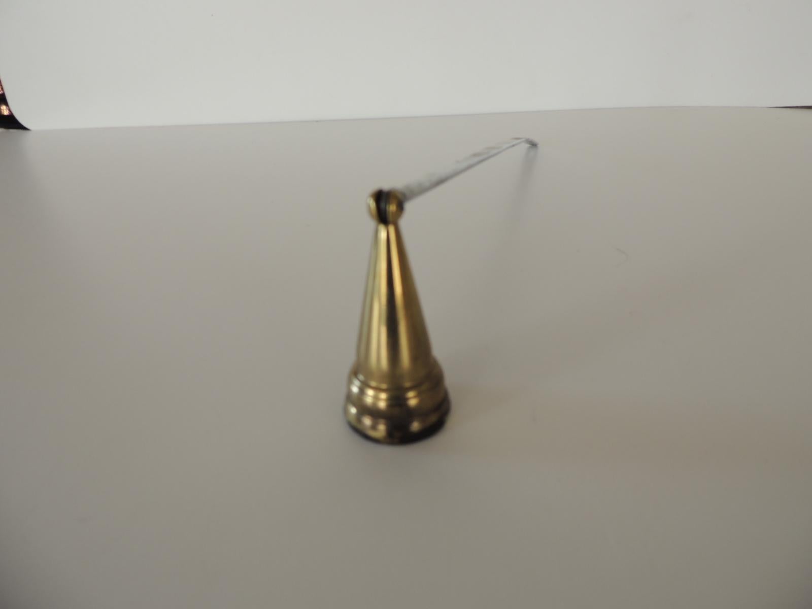 Bohemian Chrome and Brass Articulated Arm Candle Snuffer