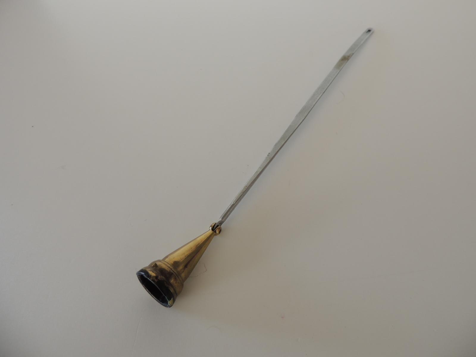 American Chrome and Brass Articulated Arm Candle Snuffer