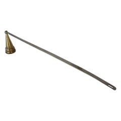 Chrome and Brass Articulated Arm Candle Snuffer