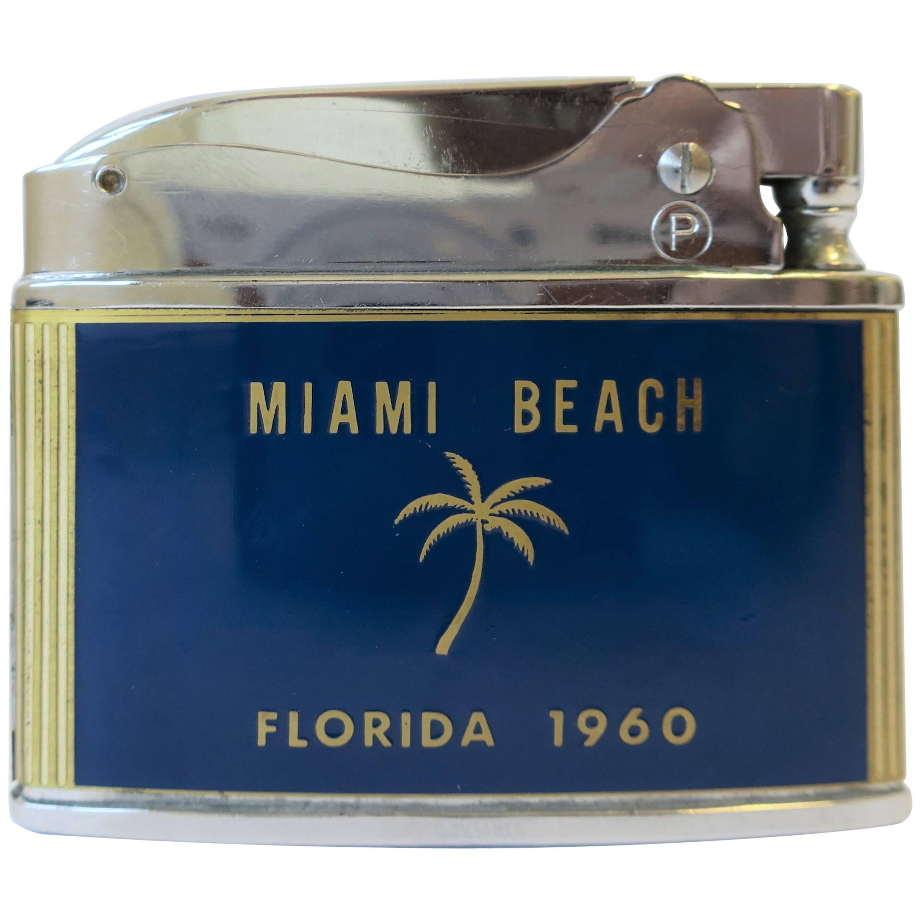 Chrome and Brass Miami Beach Lighter, 1960