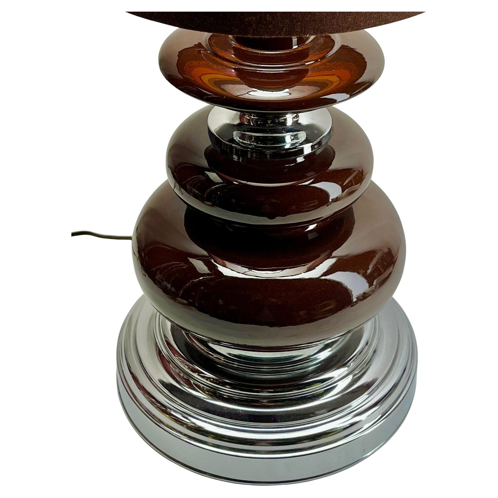 Chrom und Keramik Bubble Tischlampe oder Schreibtisch, Mitte des Jahrhunderts, 1960er Jahre (Deutsch) im Angebot