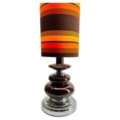 Chrom und Keramik Bubble Tischlampe oder Schreibtisch, Mitte des Jahrhunderts, 1960er Jahre