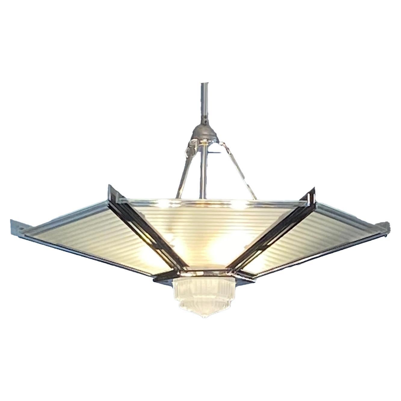 Chrome Pendant Fixture at 1stDibs