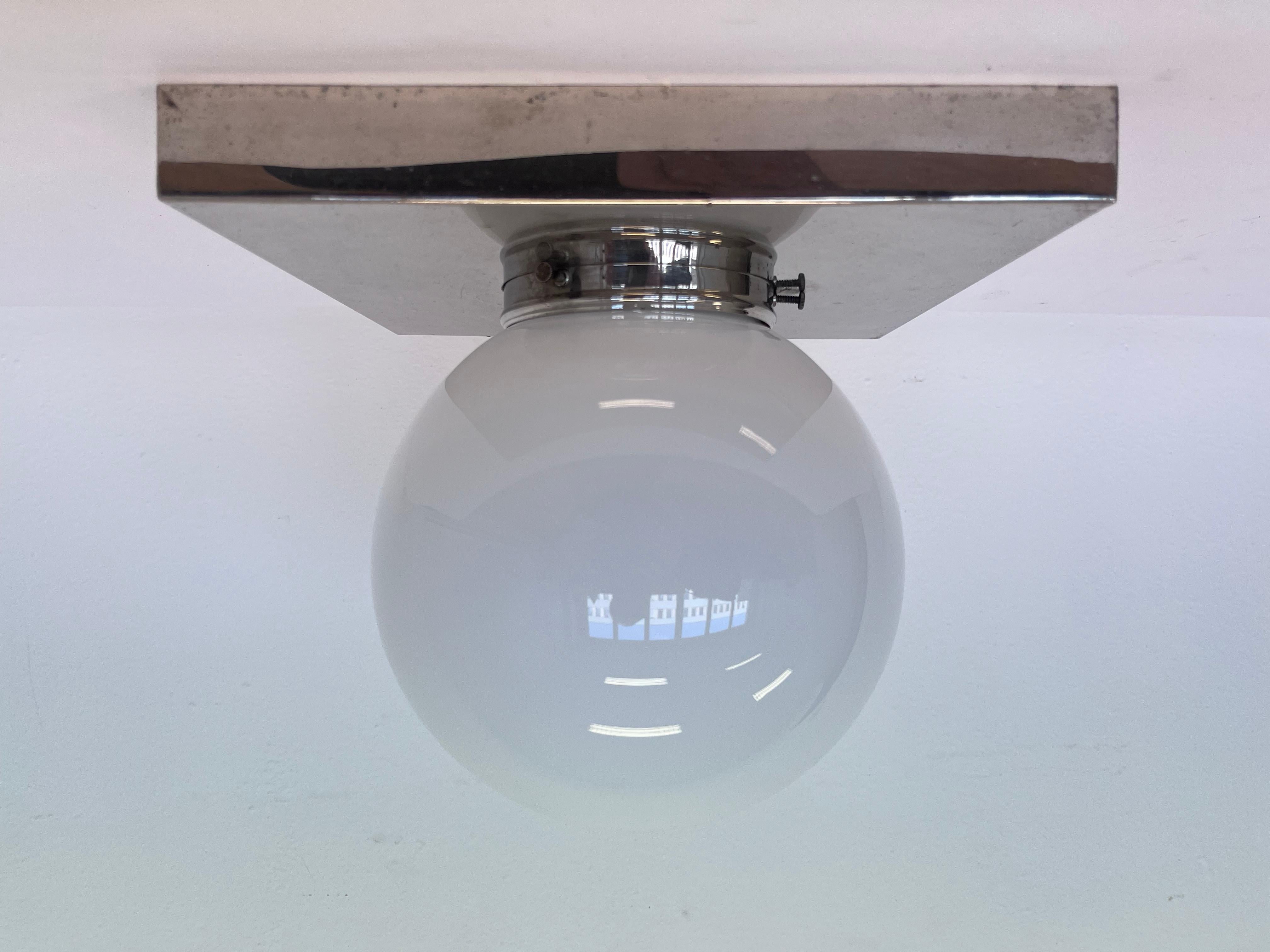 Tchèque Plafonnier / encastré Bauhaus, années 1930 en vente
