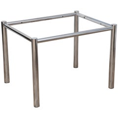 Chrome and Glass End Table