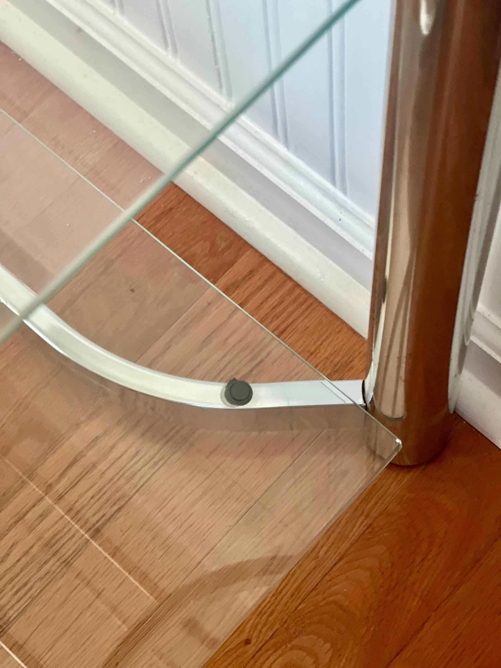 Etagere in cromo e vetro attribuito a Milo Baughman, anni '70 in vendita 8