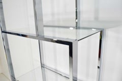 Chrome and Glass Étagère by Design Institute of America
