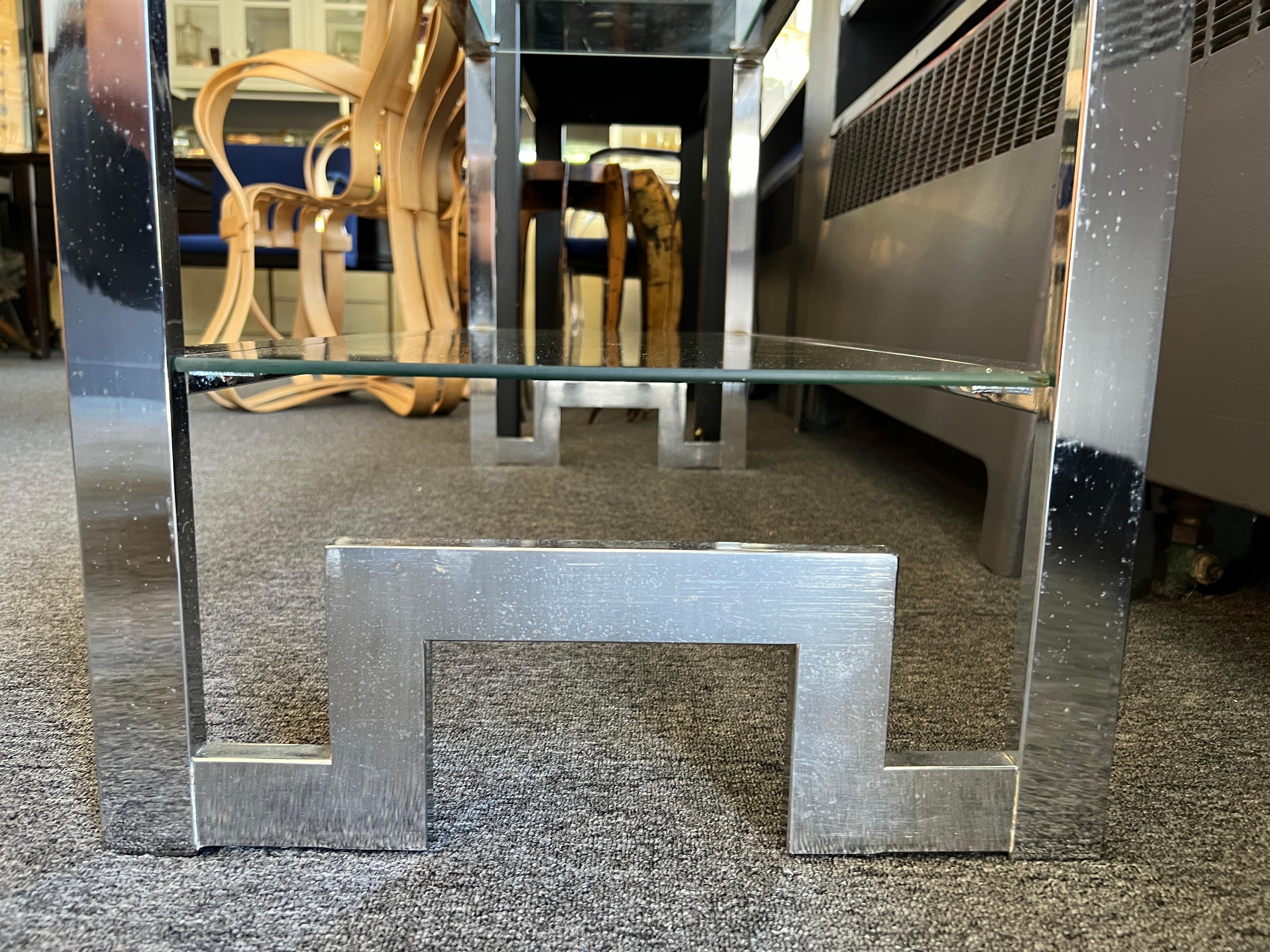 Chrome and Glass etagere by Milo Baughman for Thayer Coggin 4