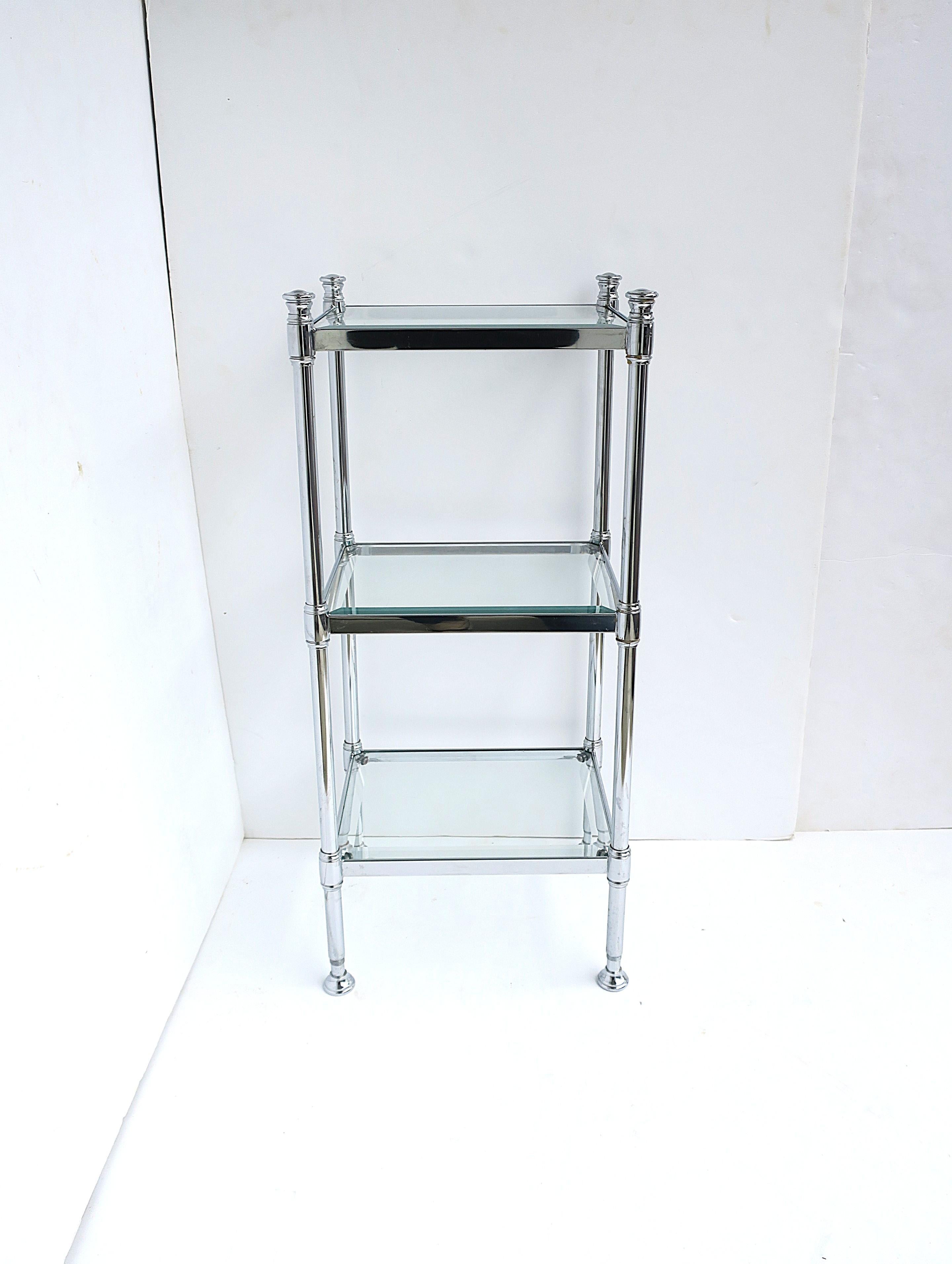 Estantería Étagère Cromada y Cristal Biselado en venta