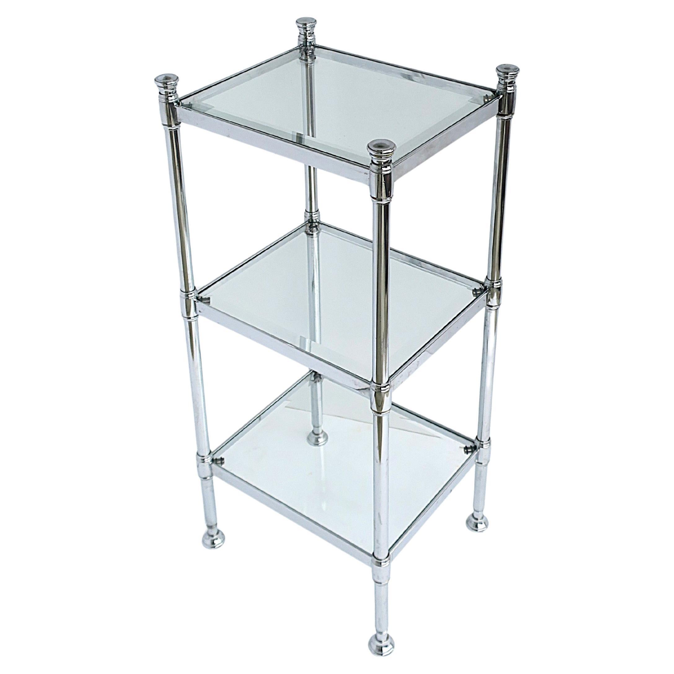 Estantería Étagère Cromada y Cristal en venta