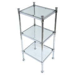 Estantería Étagère Cromada y Cristal