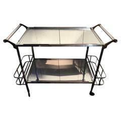 Chrome and glass trolley 1970