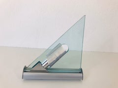 Chrome and Glass Wall Lamp by Carlo Forcolini for Artemide, Italy, 1980s