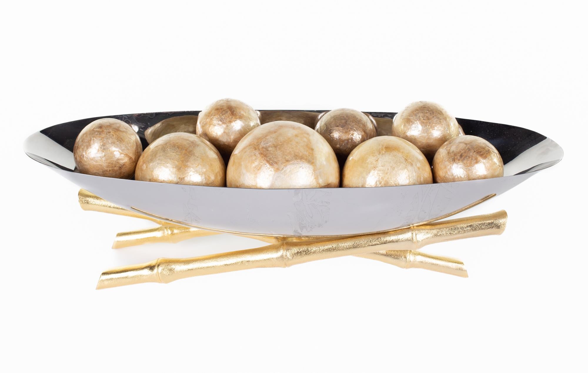 gold decorative balls for bowls
