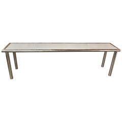 Chrome and Lacquer Long Console