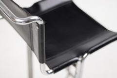 Chrome and Leather 1920s Bar Stool