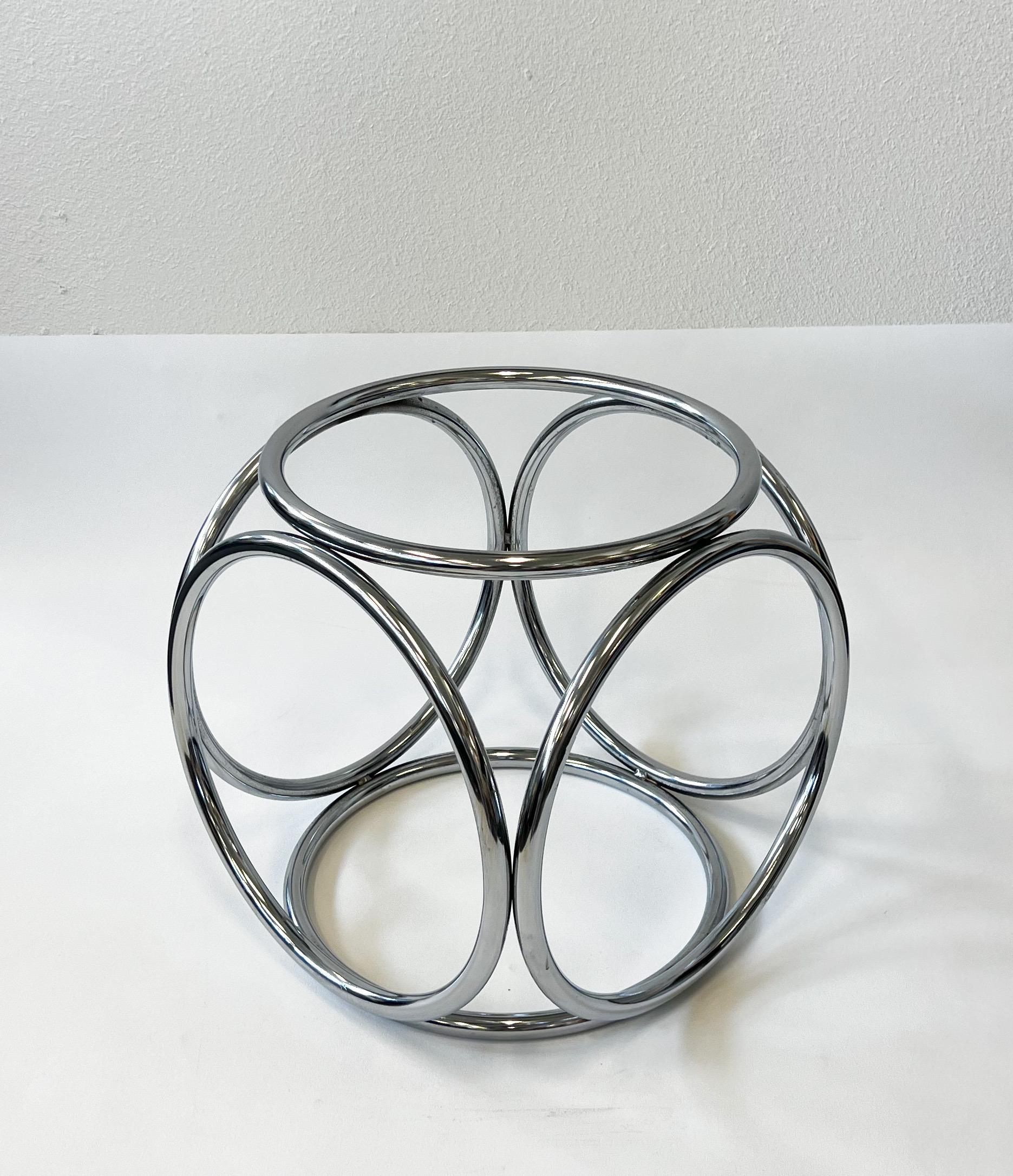Mesa Cocktail Mod Cromo y Lucite Atribuida a Paul Tuttle Moderno de mediados de siglo en venta