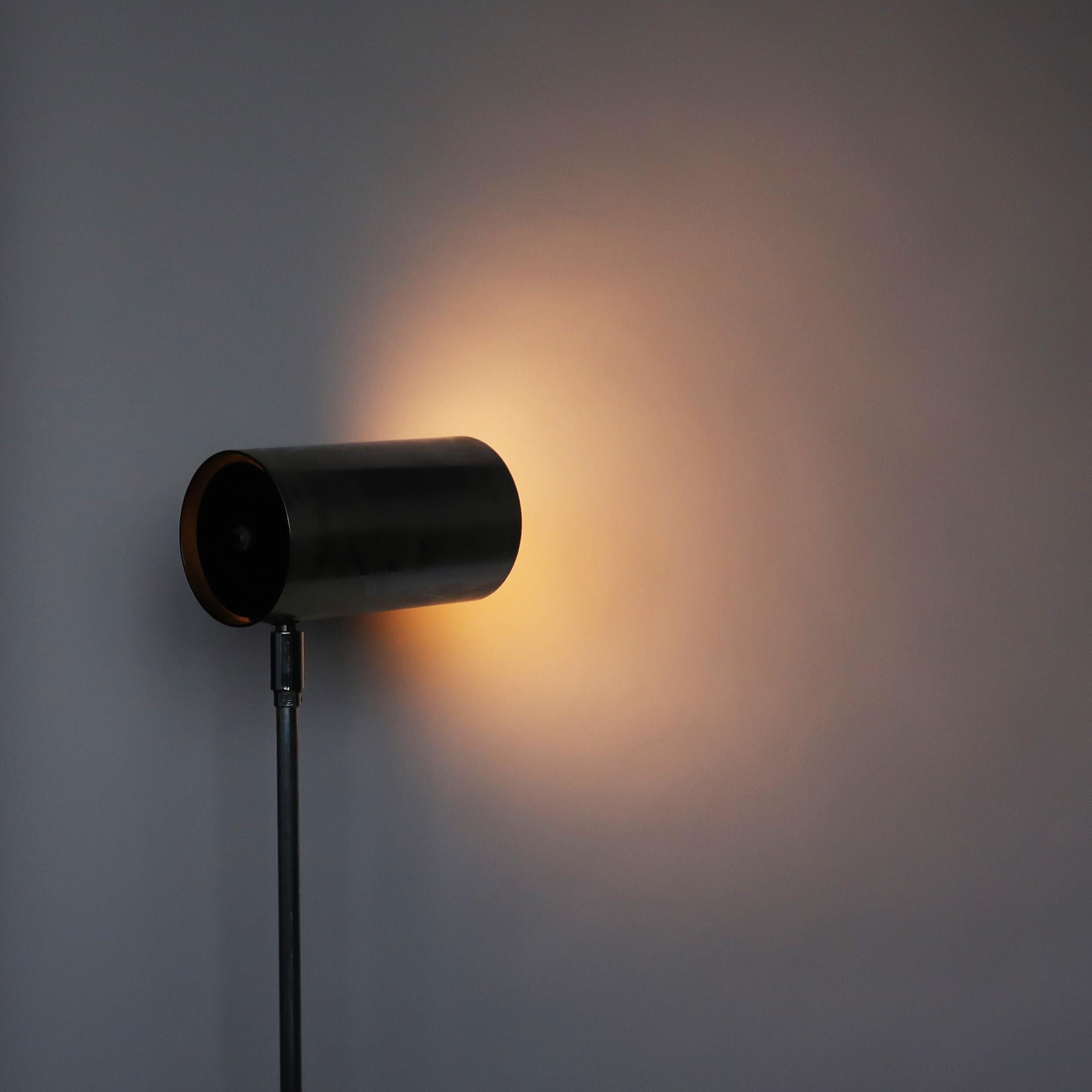 Chrome and Marble Floor Lamp by Robert Sonneman for Kovacs 5