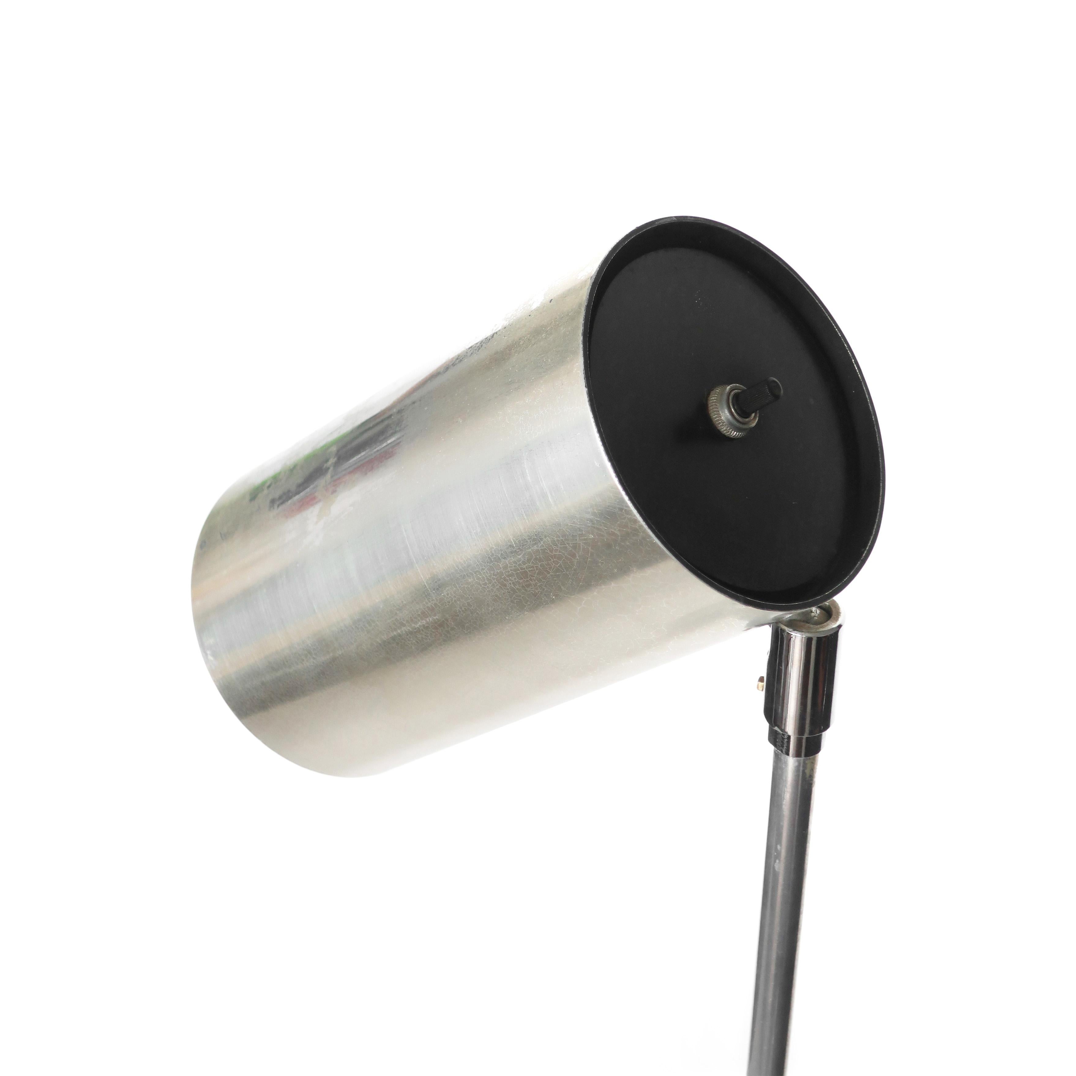 20th Century Chrome and Marble Floor Lamp by Robert Sonneman for Kovacs