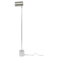 Chrome and Marble Floor Lamp by Robert Sonneman for Kovacs