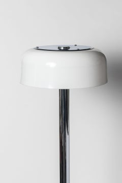 Chrome and plastic floor lamp, Sweden circa 1970.