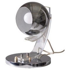 Lampe en chrome et plexiglas