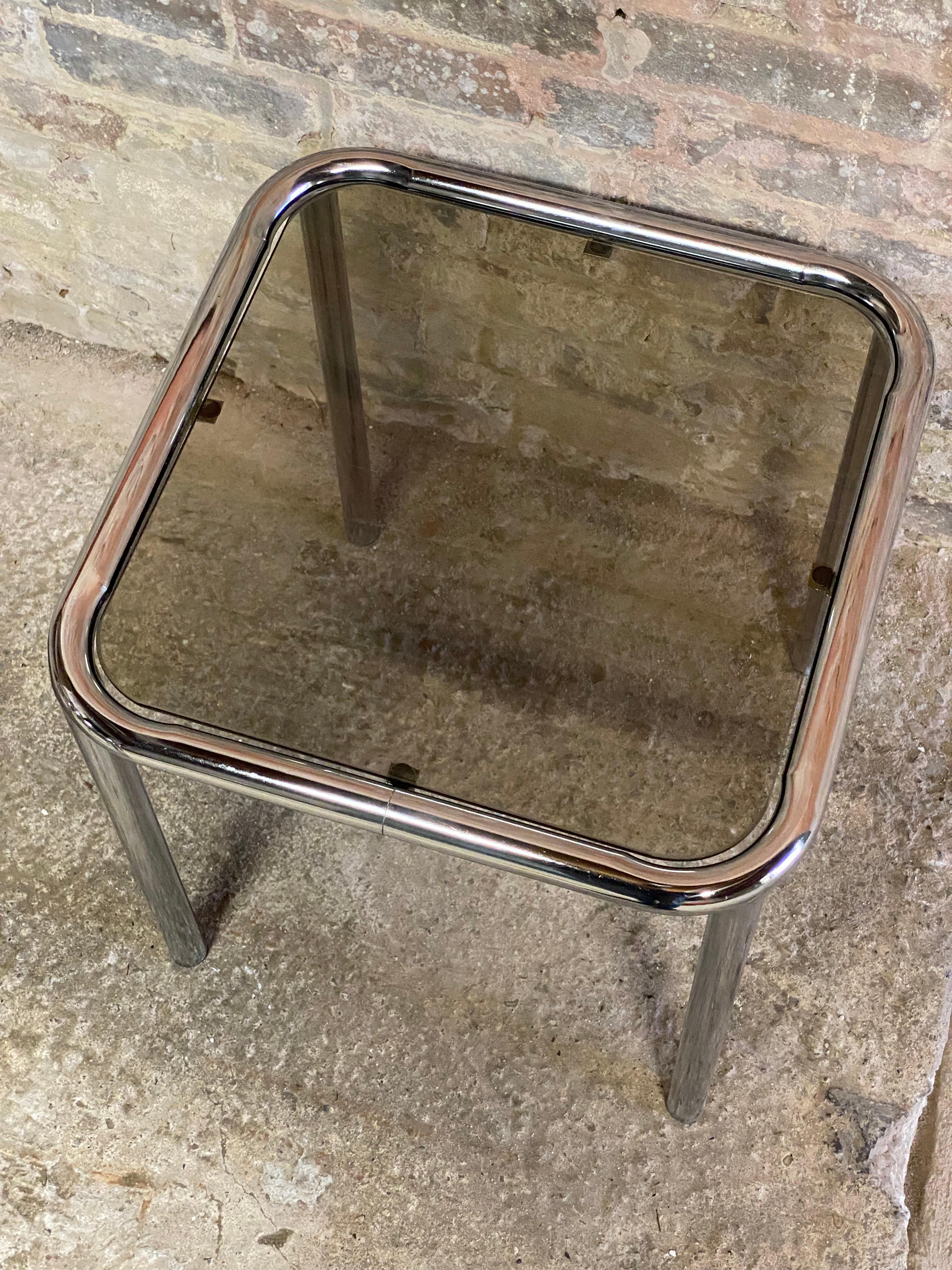 Chrome and Glass Nesting Tables by Arthur Umanoff for The Ansley Collection 7