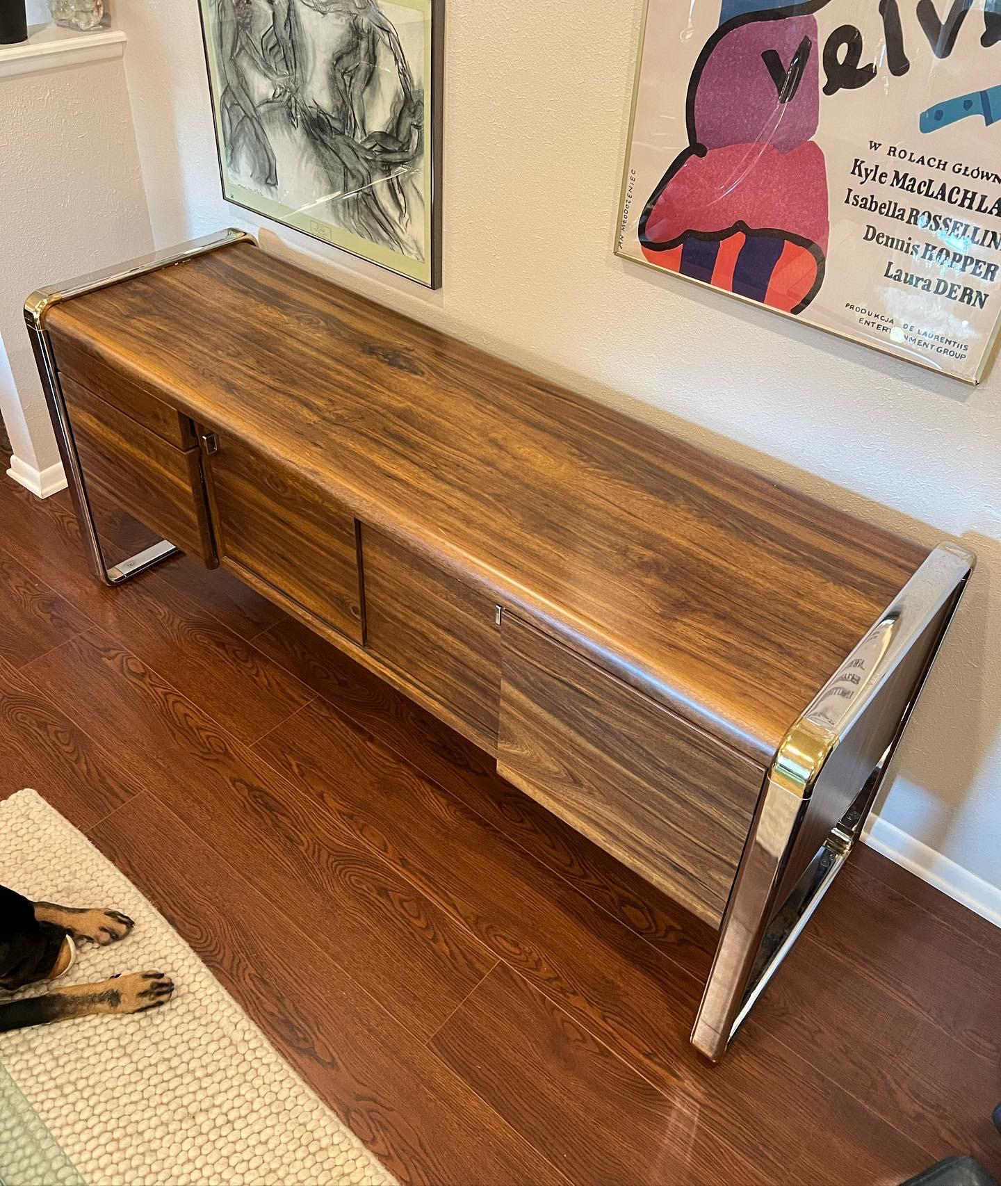 Chrome and Walnut Credenza in the Style of Peter Protzman for Herman Miller 8