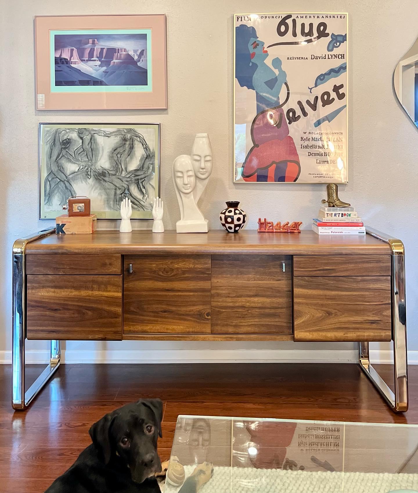 Chrome and Walnut Credenza in the Style of Peter Protzman for Herman Miller 4