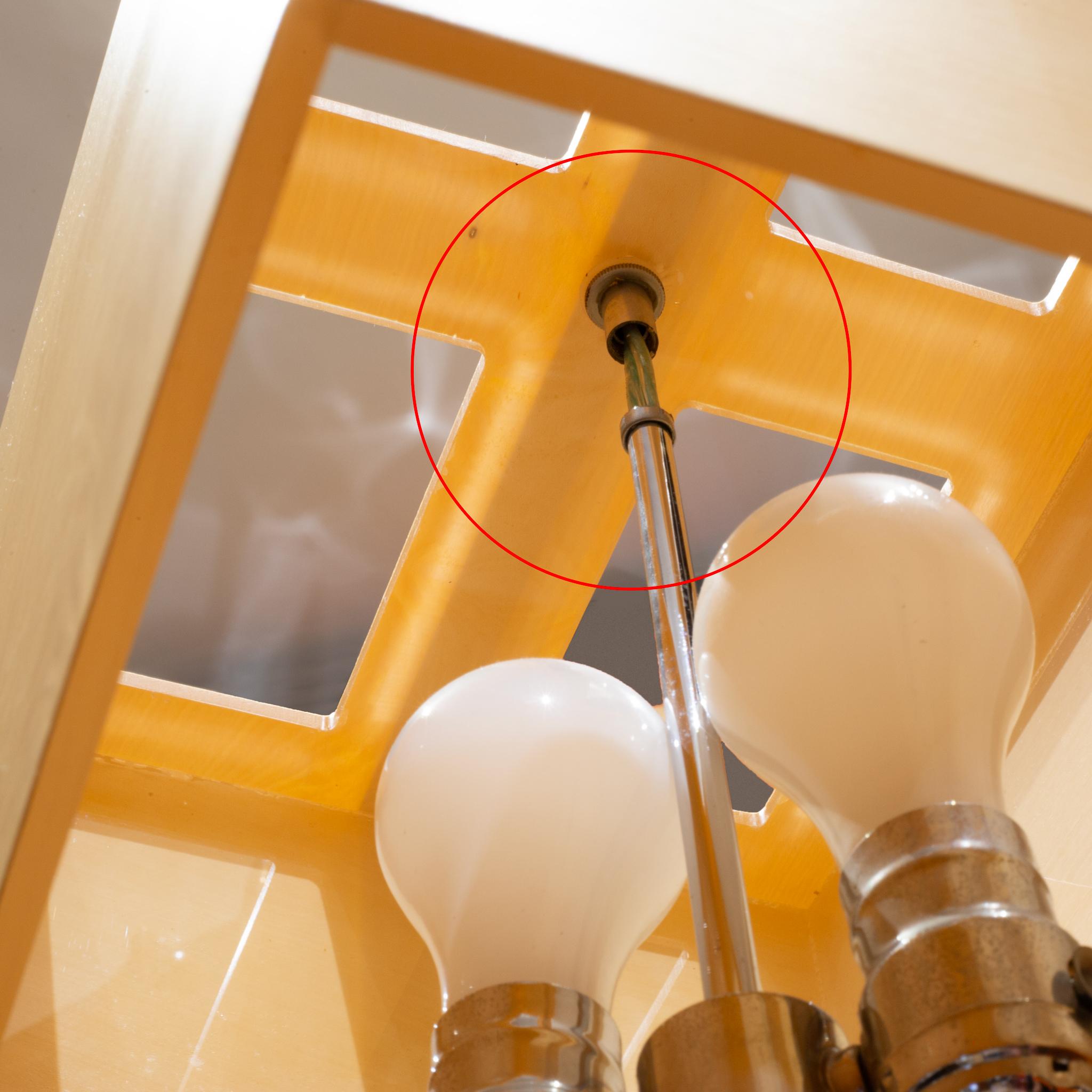 Lampade da terra in cromo e legno impiallacciato, Italia in vendita 5