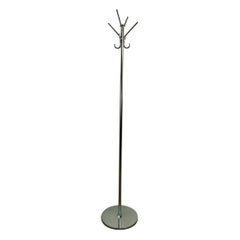 Chrome Art Deco Machine Age Coat Tree Stand