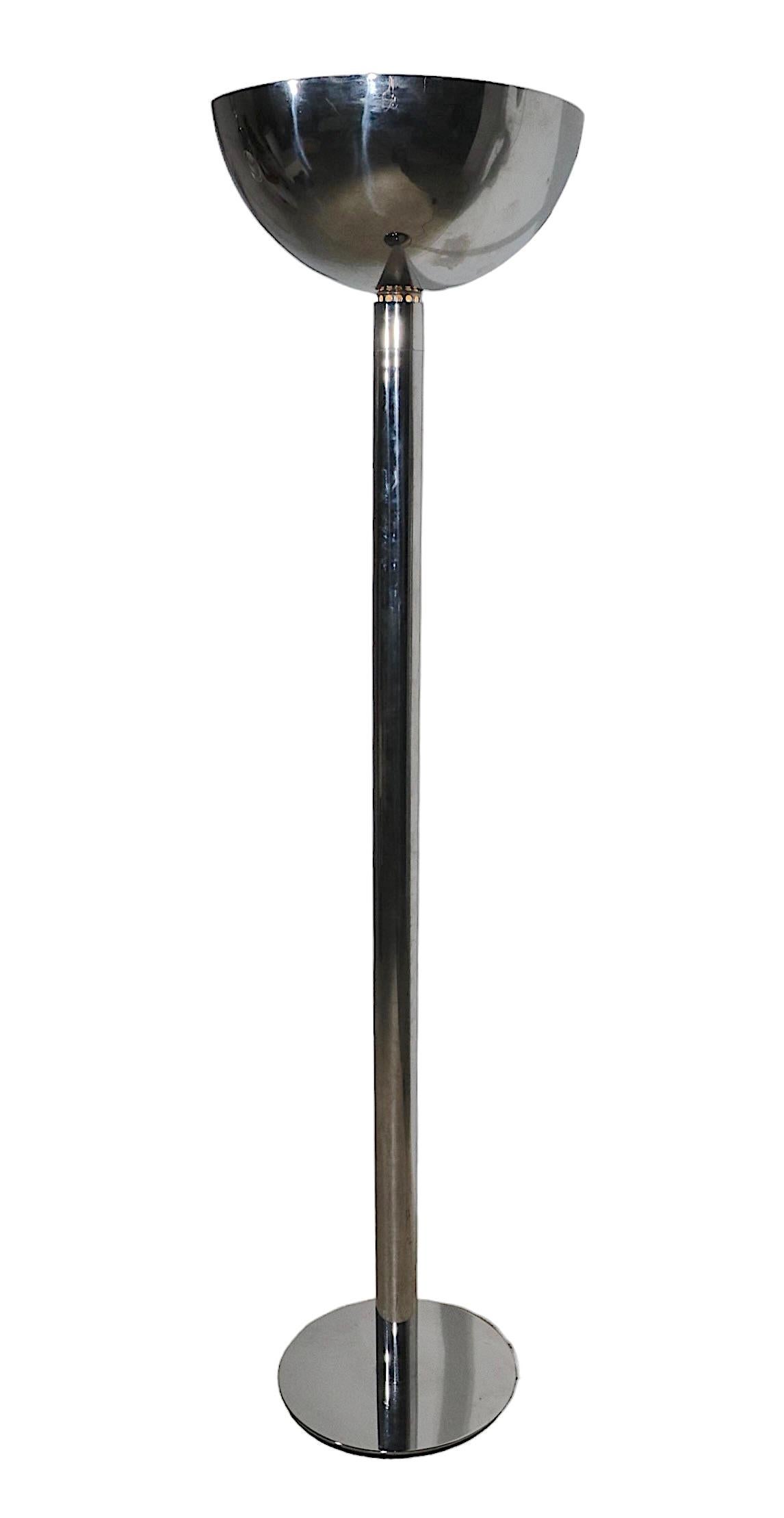 Antorcha Art Decó Cromada Hollywood Regency AM2Z by Albini by NEMO Italiano en venta
