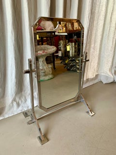 Chrome Art Deco Table Mirror