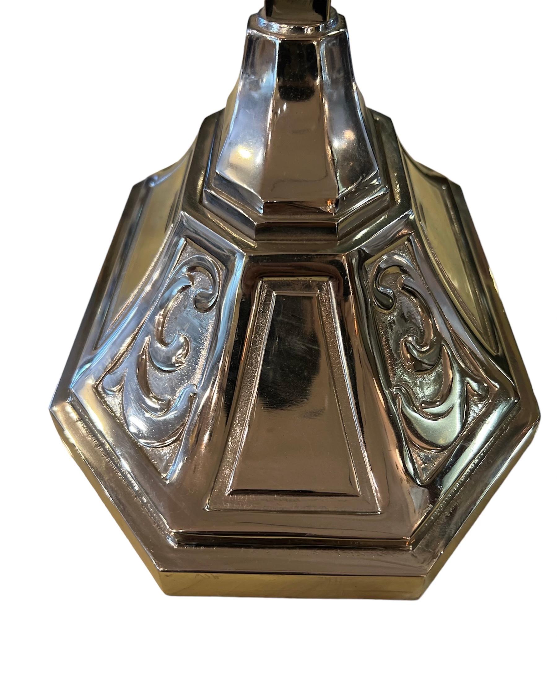 Chrome Art Noveul Style Sconces In Good Condition For Sale In Pasadena, CA