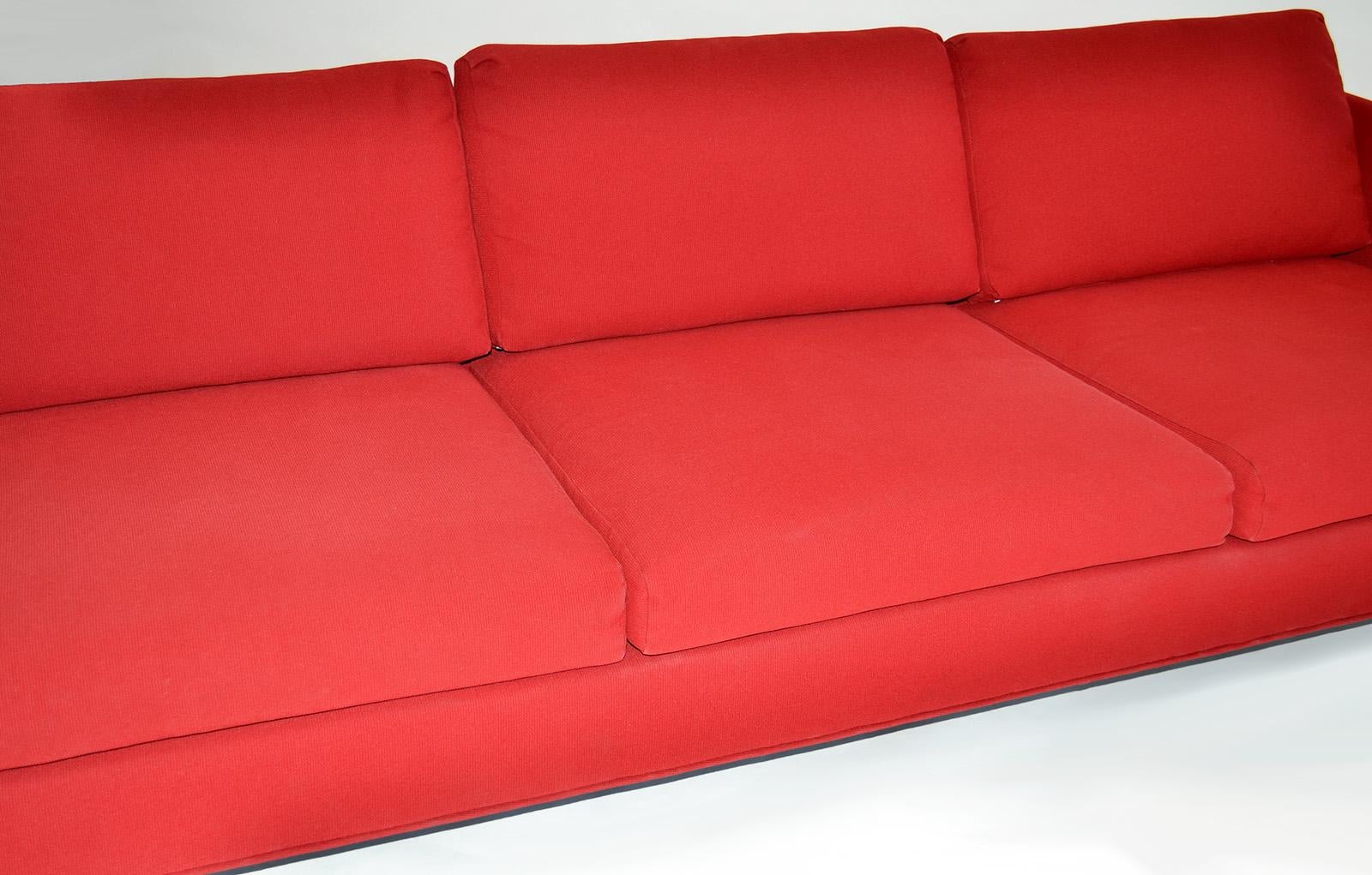 20th Century Chrome Bar 3-Seat Sofa by Milo Baughman for Thayer Coggin, USA 1970s For Sale