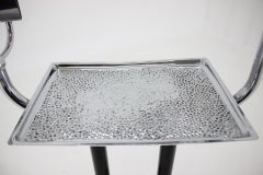 Chrome Bauhaus Art Deco Smoking Table, 1930s