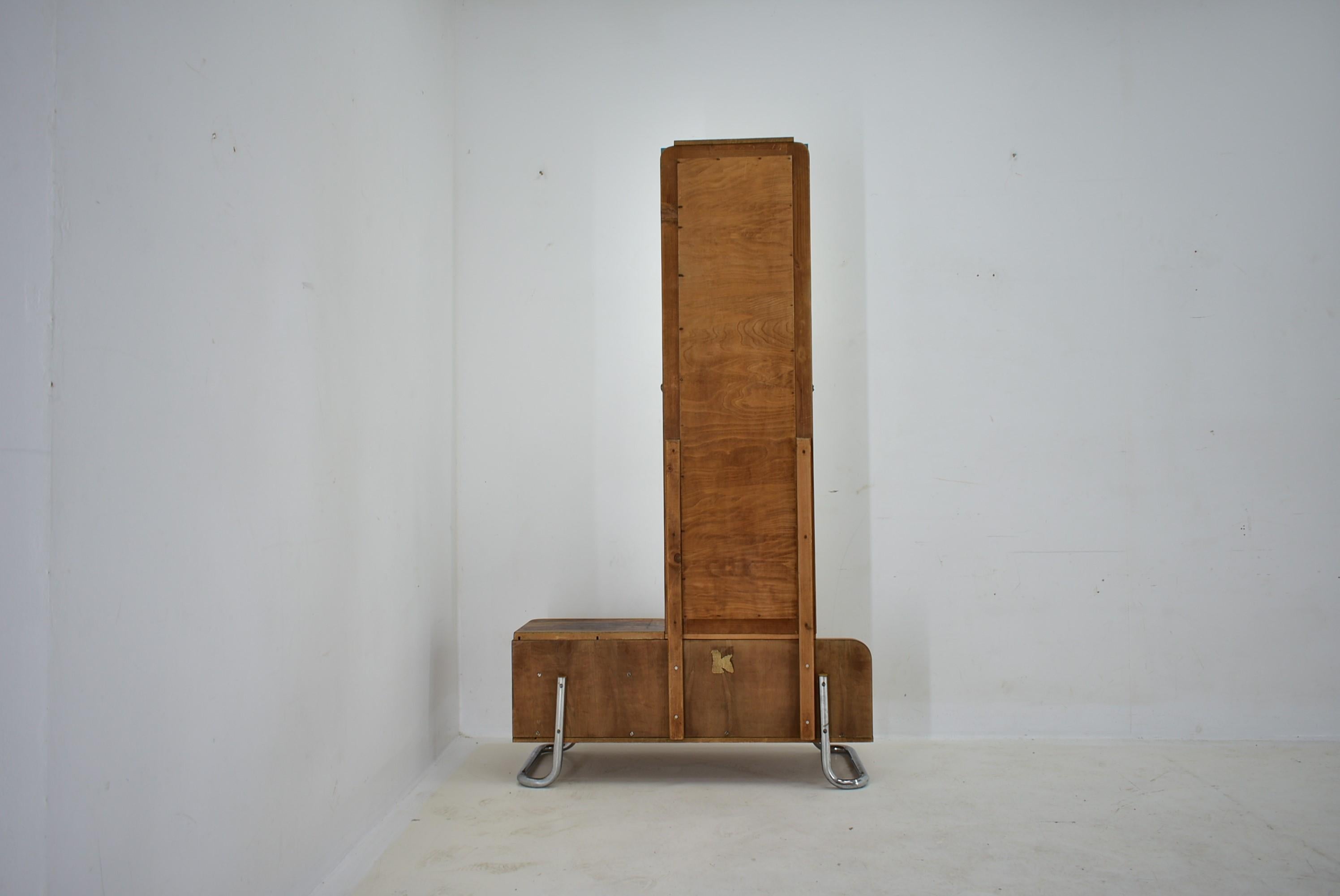 Verchromter Bauhaus-Schminktisch, 1930er Jahre im Angebot 3