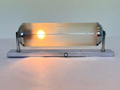 Chrome Bauhaus flush mount/ceiling light or Wall Lamp, 1940s - Czechoslovakia