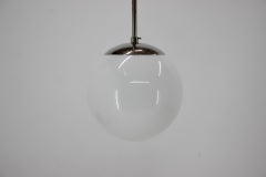 Lampe à suspension Bauhaus chromée, vers 1930