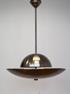 Pendente Bauhaus cromato - Cecoslovacchia, anni '30 circa / funzionalismo