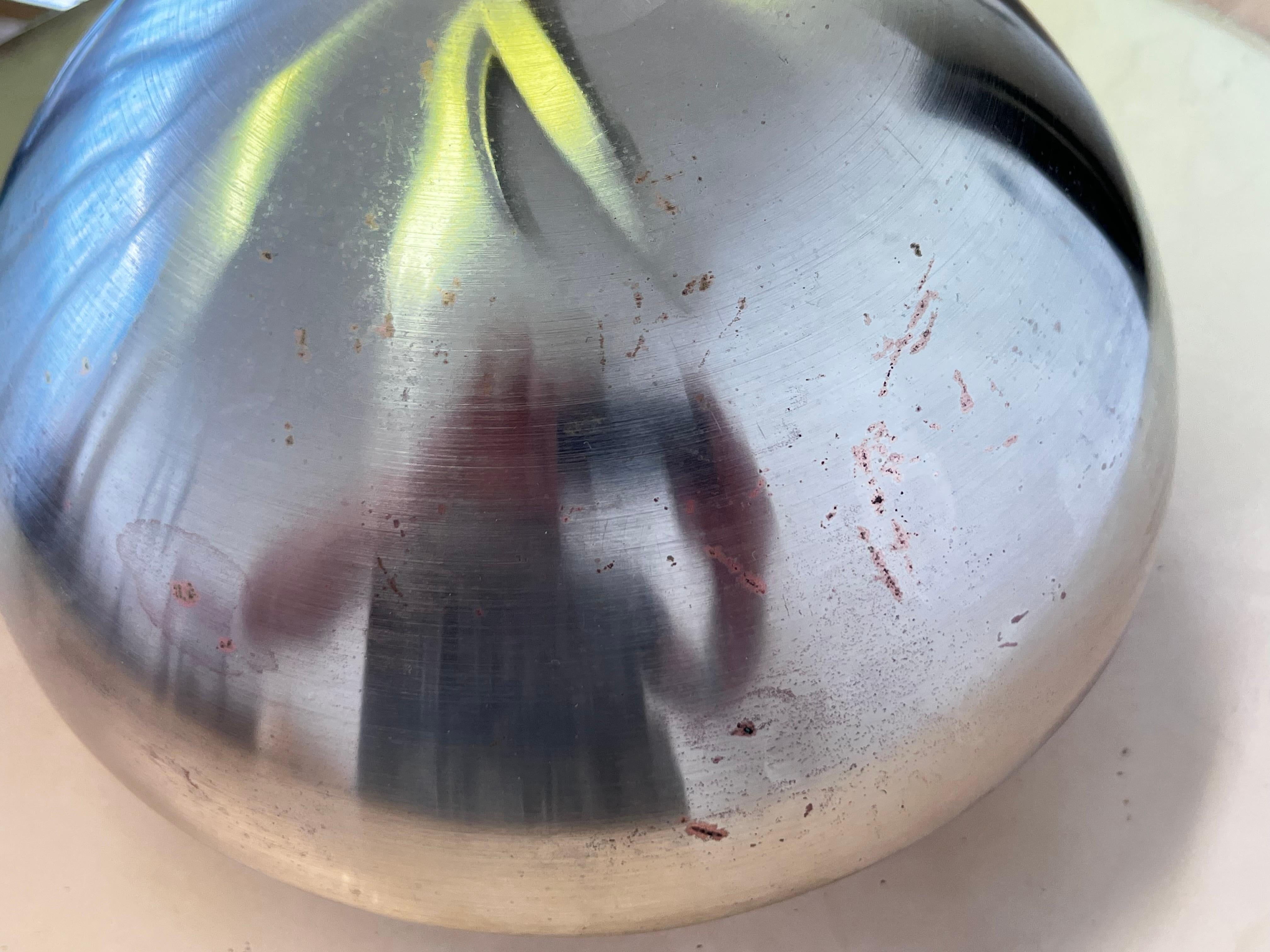 Verchromte Bauhaus-Hängeleuchte - Tschechoslowakei, ca. 1930er Jahre / Funktionalismus (Mitte des 20. Jahrhunderts) im Angebot