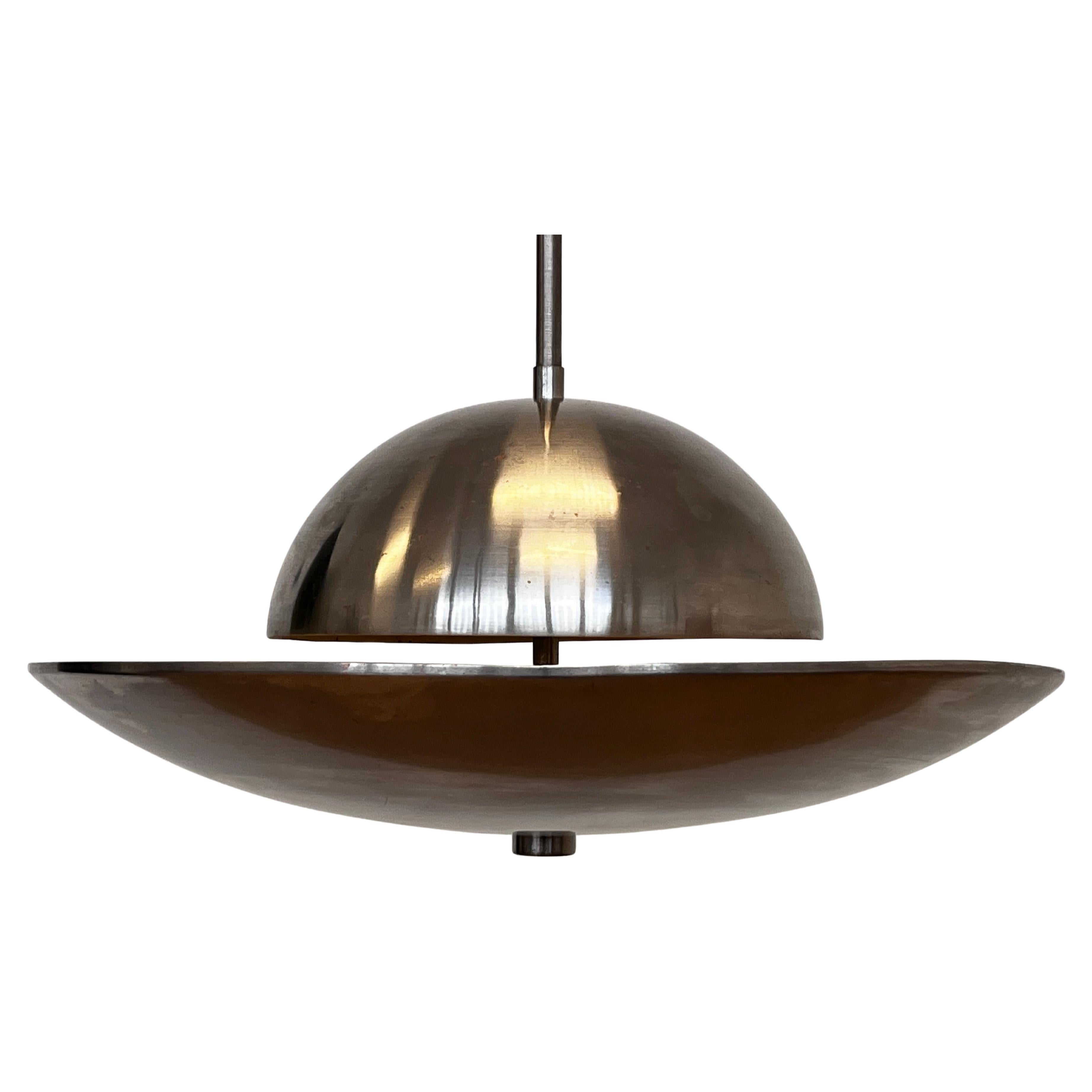 Pendente Bauhaus cromato - Cecoslovacchia, anni
30 circa / funzionalismo