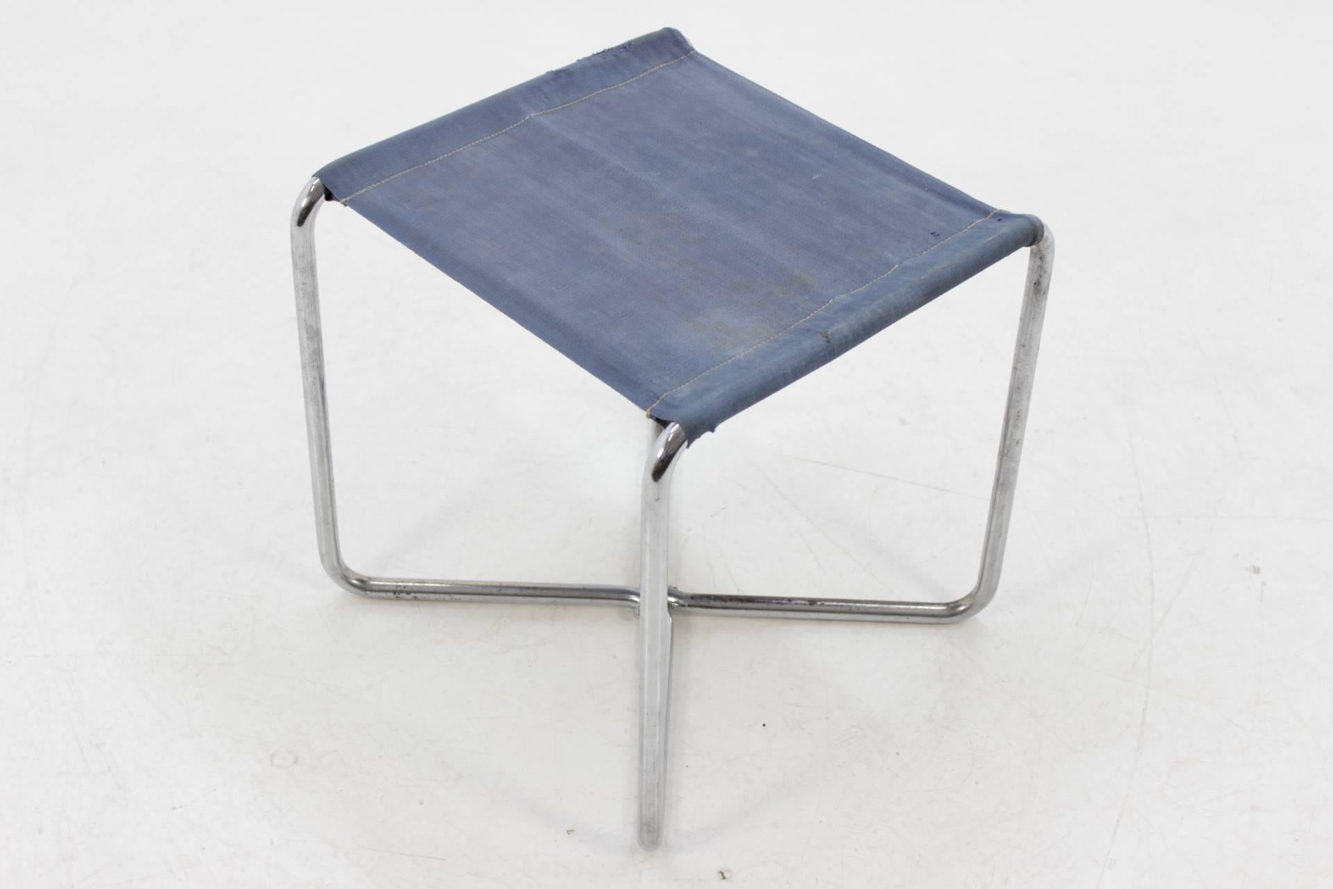 Chrome Bauhaus Stool B8, Marcel Breuer In Good Condition In Praha, CZ