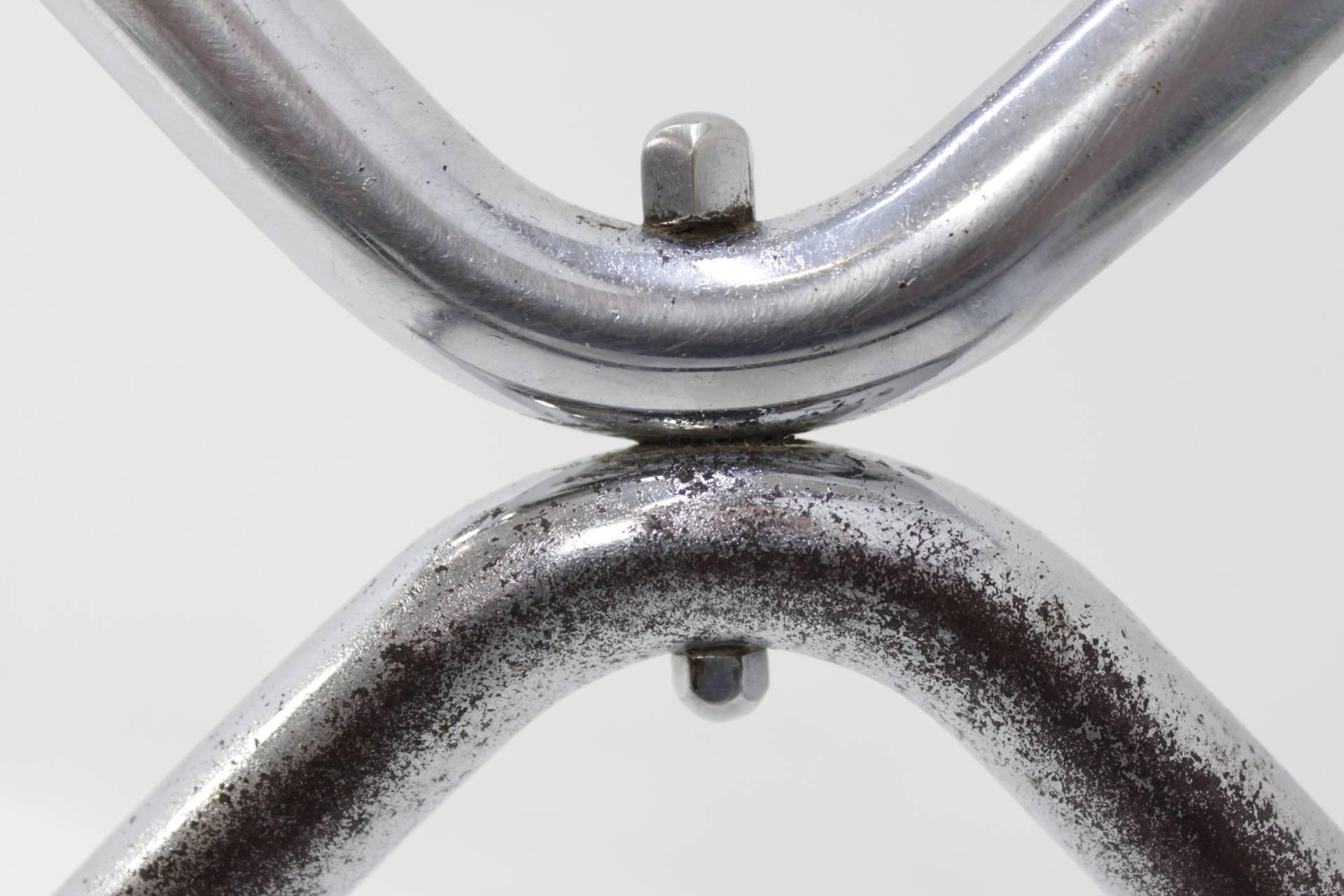 Mid-20th Century Chrome Bauhaus Stool B8, Marcel Breuer